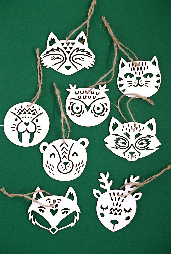 Set ornamente blanoase